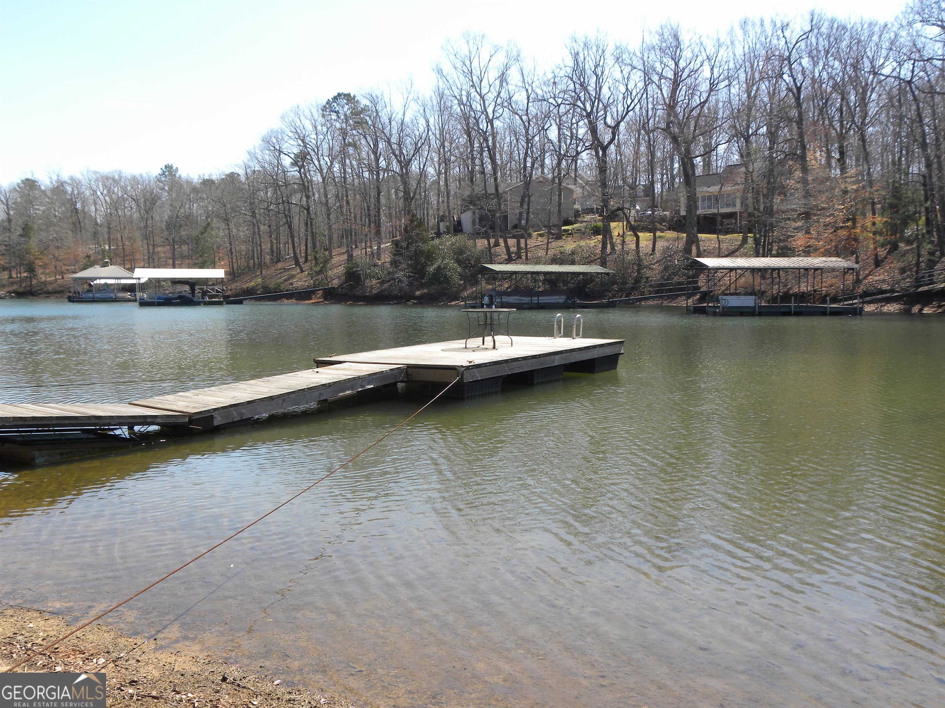 101 And 103 Joy Lane, Unit DUPLEX Hartwell, GA 30643 - Photo 2 of 24 a view of a lake with trees in the background