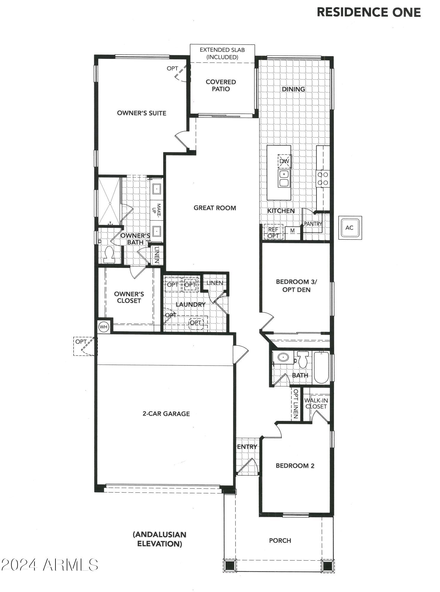3730 East Rochelle Circle Mesa, AZ 85213 - Photo 16 of 16 RES1 MLS FLOORPLAN