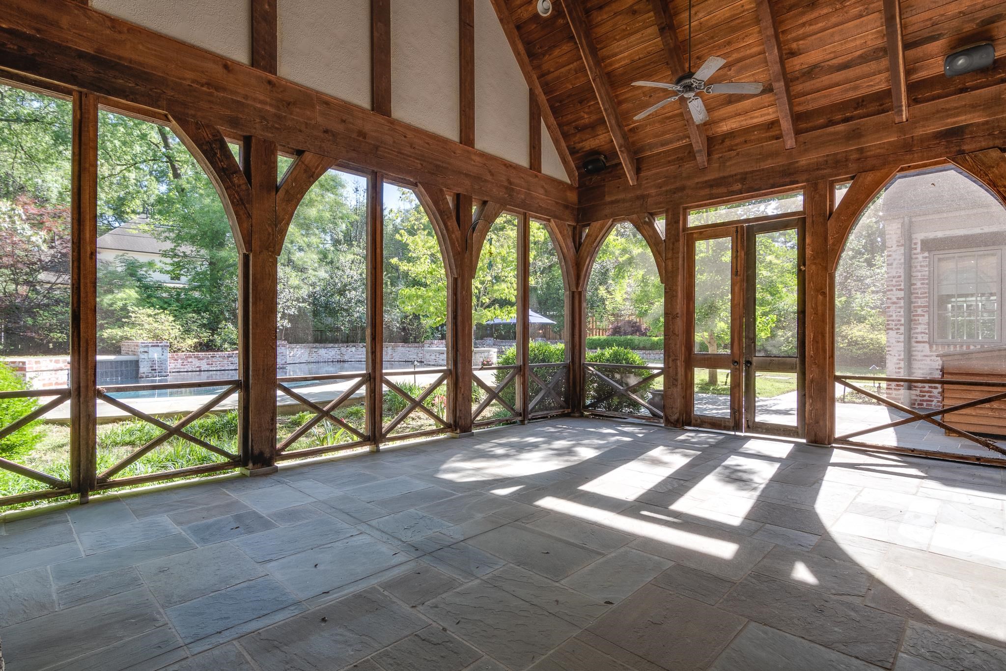 4761 Shady Grove Road Memphis, TN 38117 - Photo 21 of 25 a view of porch with a floor to ceiling windows with wooden floor