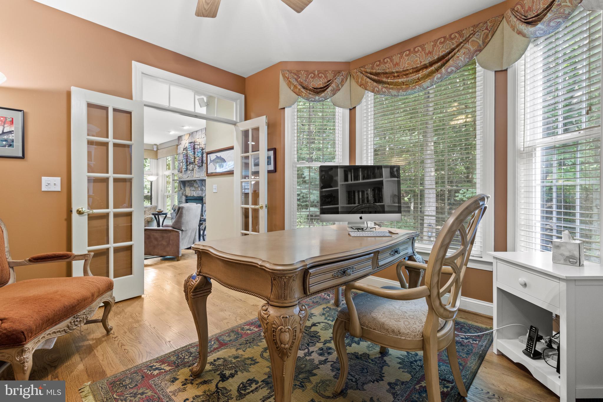 264 Woodard Road Arnold, MD 21012 - Photo 17 of 62 First floor office study area with french doors.