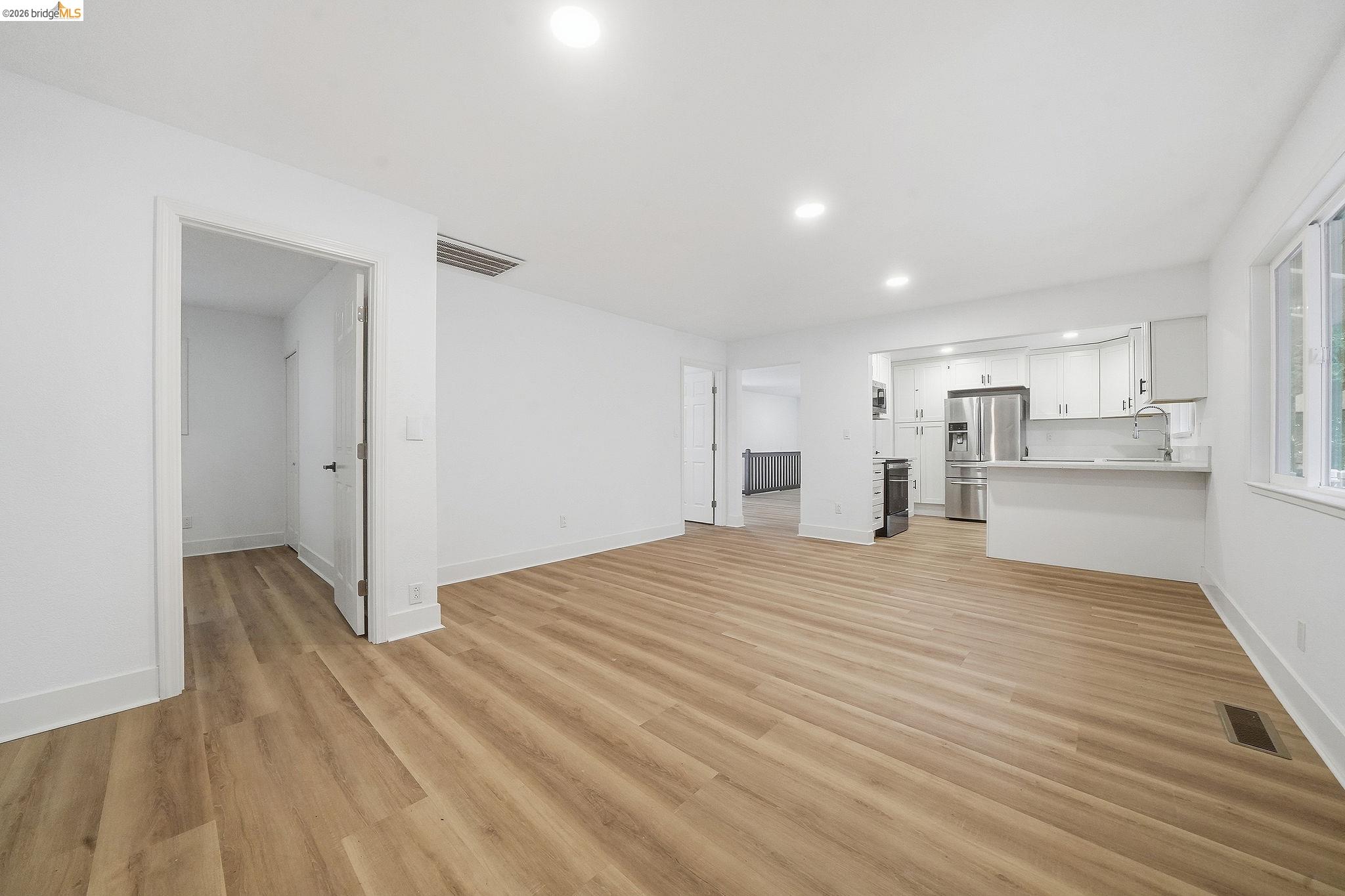 23656 Lightning Pioneer, CA 95666 - Photo 10 of 23 Unfurnished living room with light wood finished floors and recessed lighting