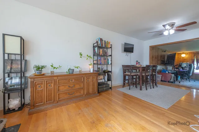 a bed room with a bed and furniture