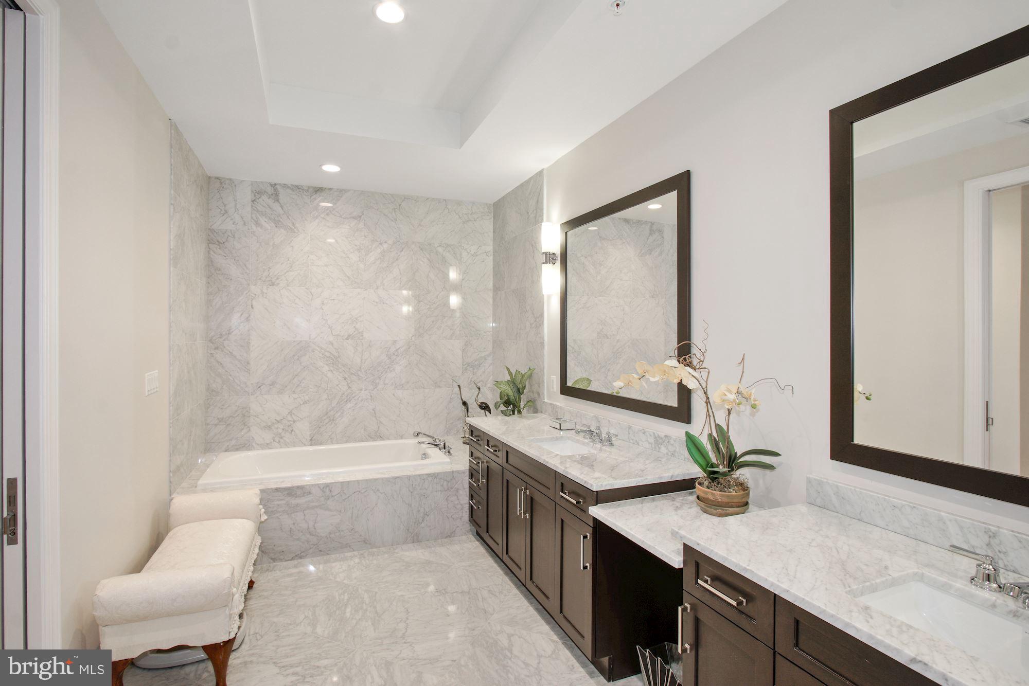 8111 River Road, Unit 153 Bethesda, MD 20817 - Photo 13 of 21 Marble Master Bathroom