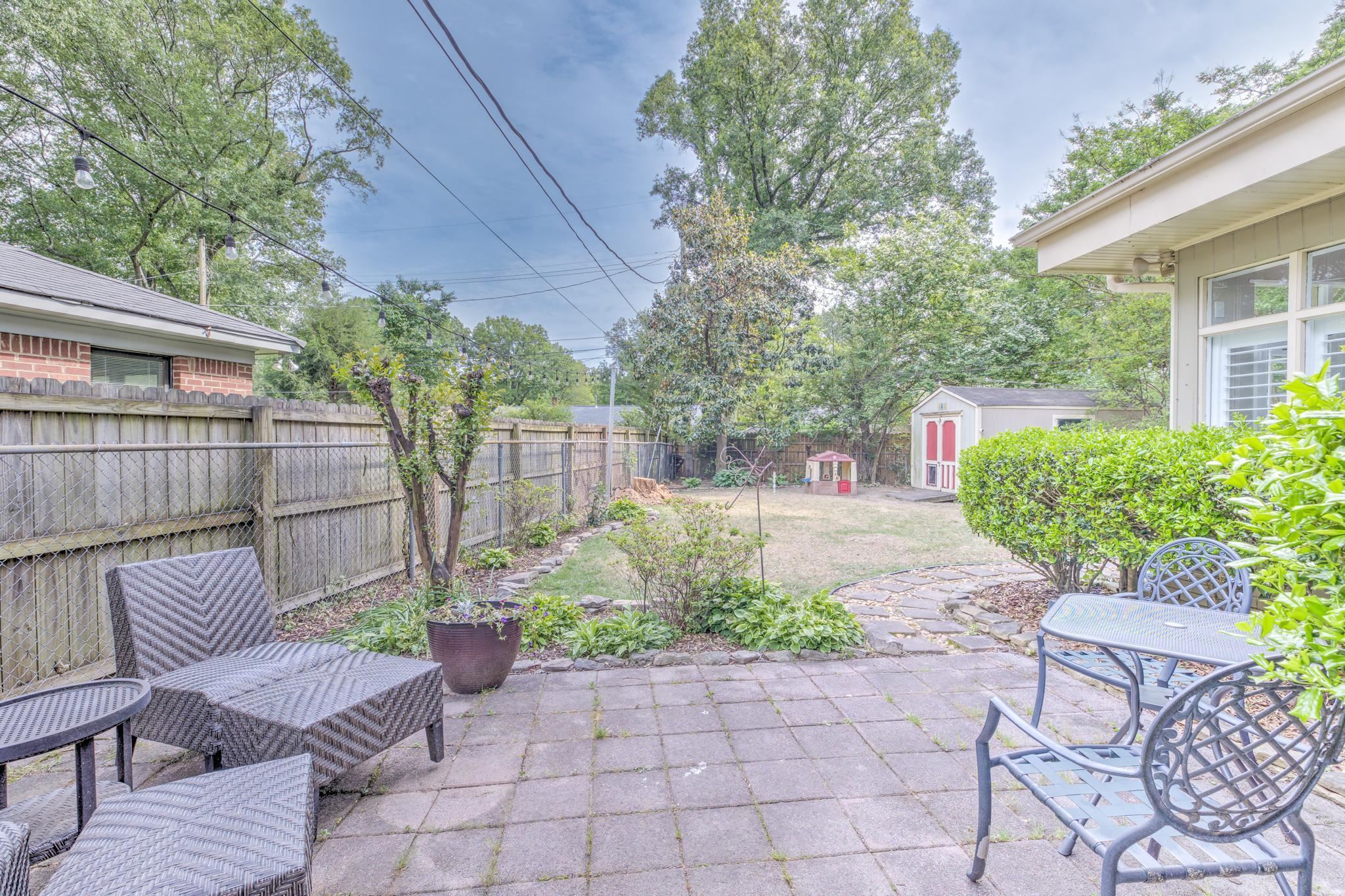 4681 Kaye Road Memphis, TN 38117 - Photo 22 of 25 a view of a chairs and table in backyard