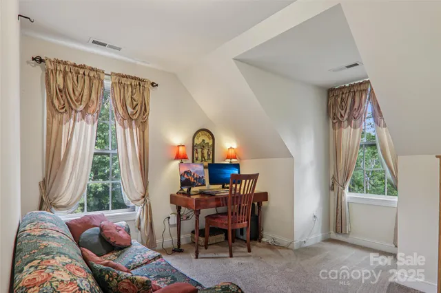 a view of a garden from a window