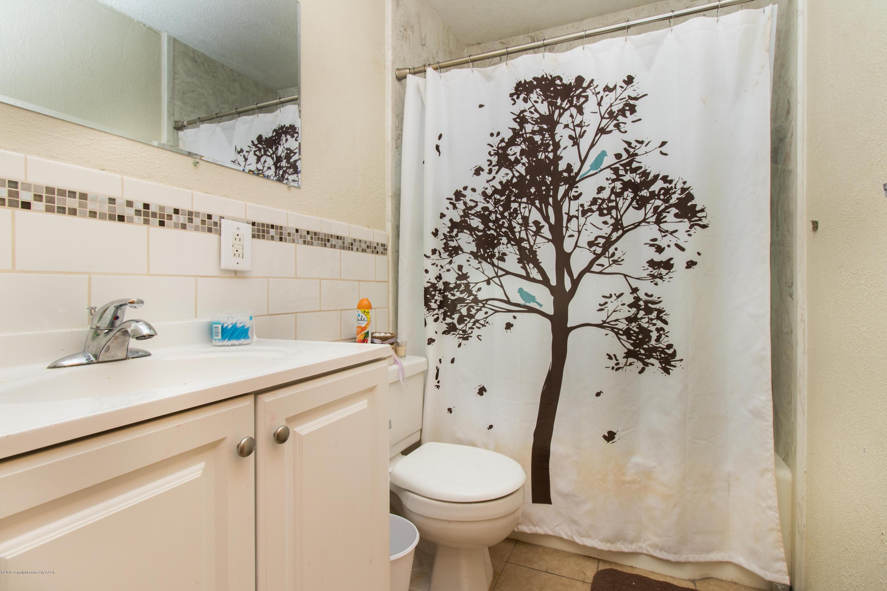 4309 South Monroe Street Amarillo, TX 79110 - Photo 11 of 16 a bathroom with a sink toilet and shower