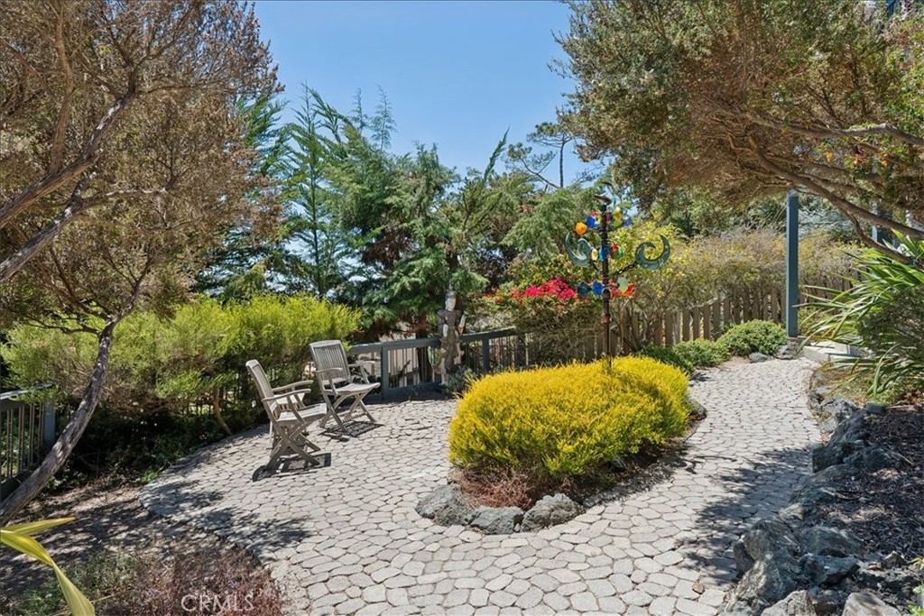 380 Huntington Road Cambria, CA 93428 - Photo 43 of 75 Patio at southwest corner.
