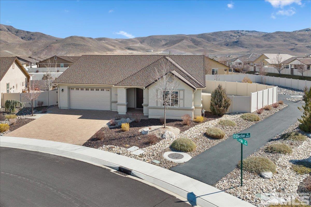 a house view with a outdoor space