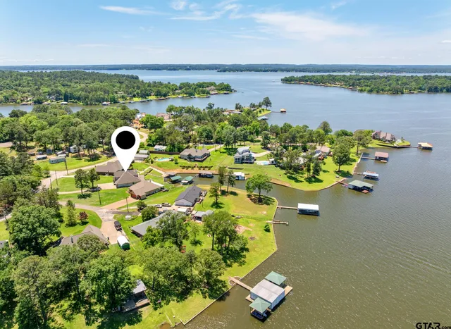 a view of a lake with a mountain view