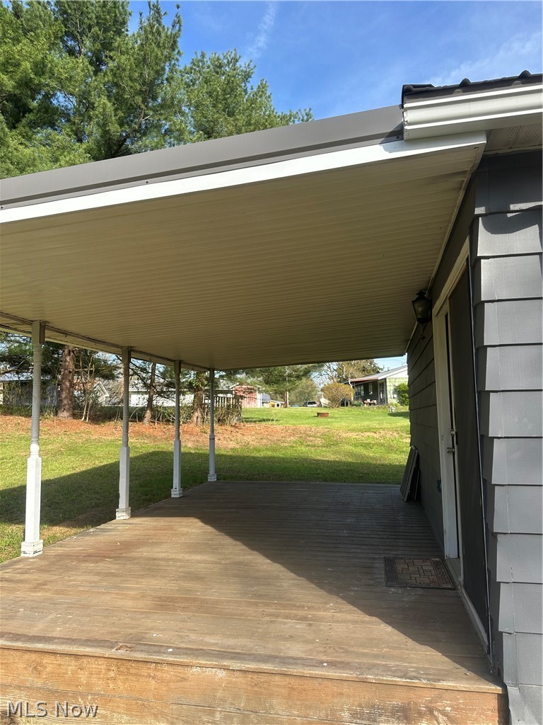 121 Andover Road Woodsfield, OH 43793 - Photo 40 of 46 Covered patio in back of the home
