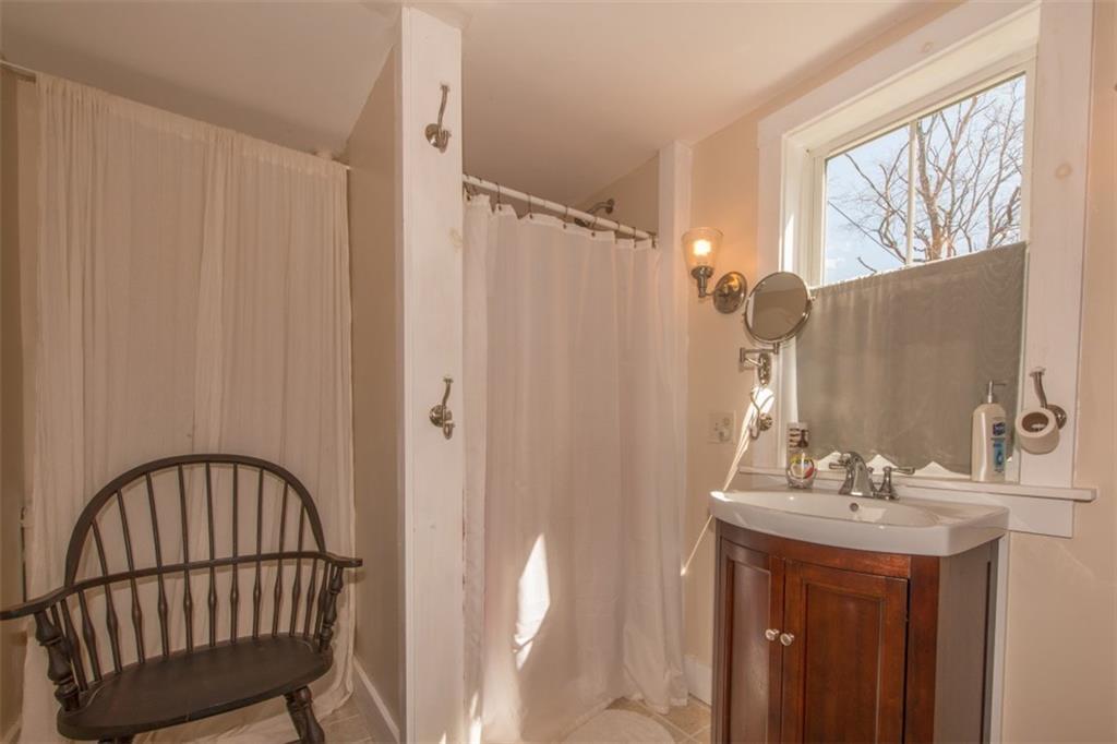 674 Wiscasset Road Boothbay, ME 04537 - Photo 11 of 19 The first floor bathroom, with stall...