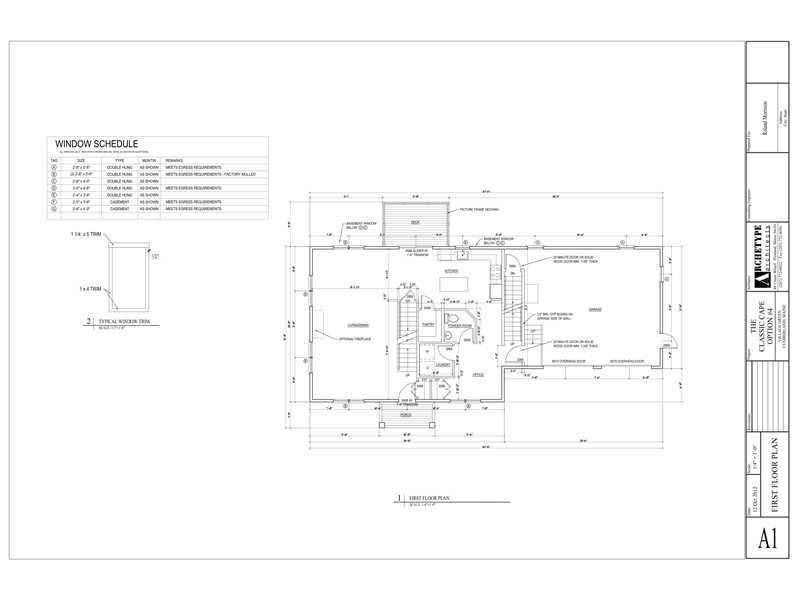 88 Wyman Way Cumberland, ME 04021 - Photo 5 of 6 1st Floor Plan.