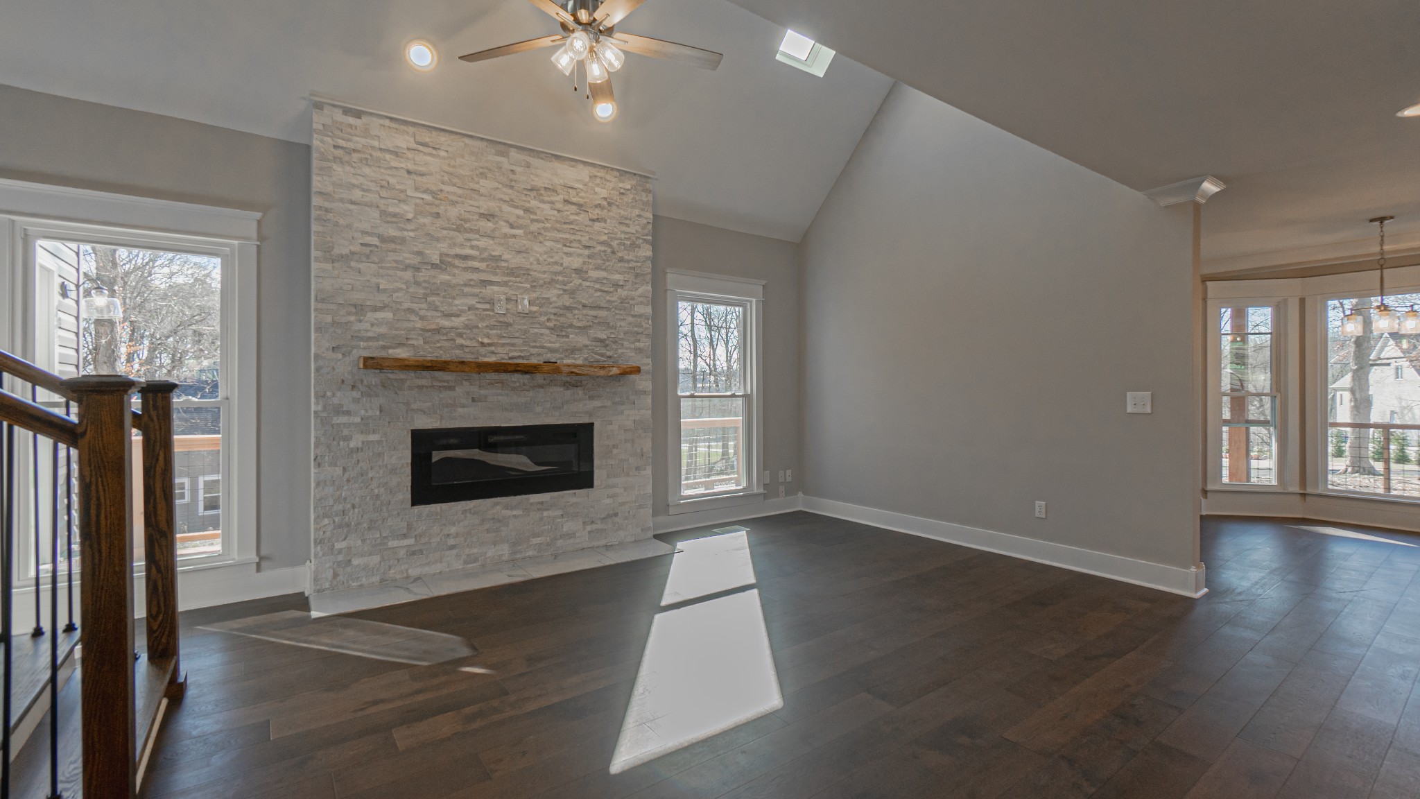 3445 Forest Park Road Springfield, TN 37172 - Photo 9 of 46 an empty room with windows and fireplace