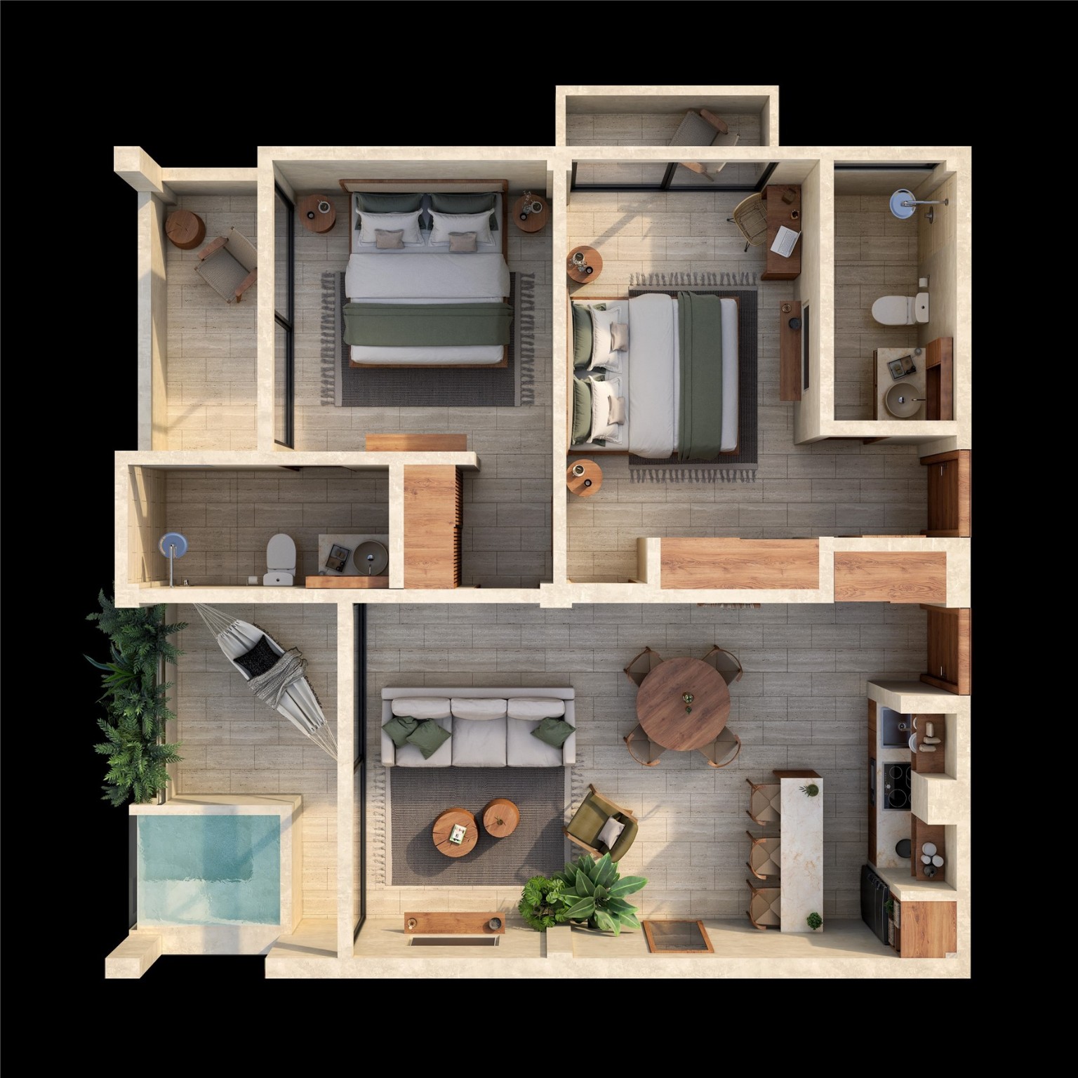 32 Lote 1 Nursery, undefined 77976 - Photo 16 of 32 a view of living room with furniture and wooden floor