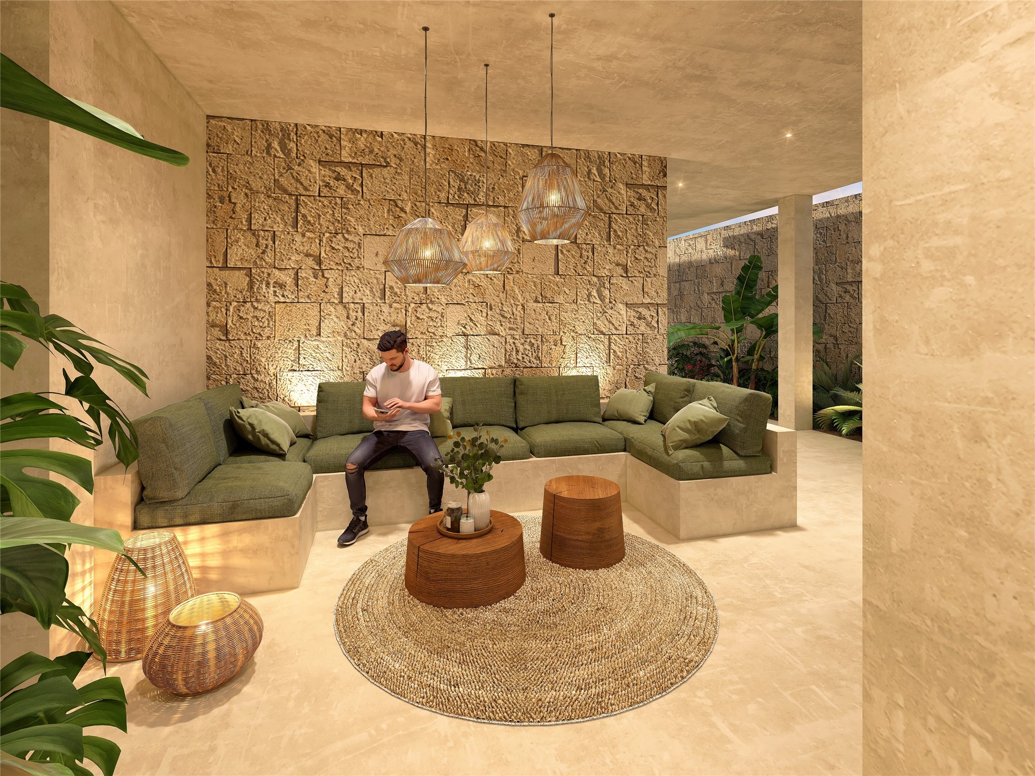 32 Lote 1 Nursery, undefined 77976 - Photo 31 of 32 a living room with furniture and a chandelier