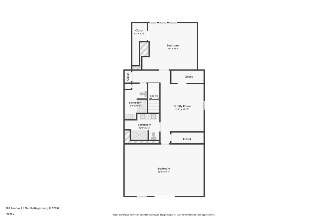 285 Pendar Road North Kingstown, RI 02852 - Photo 47 of 49 Second floor floorpan