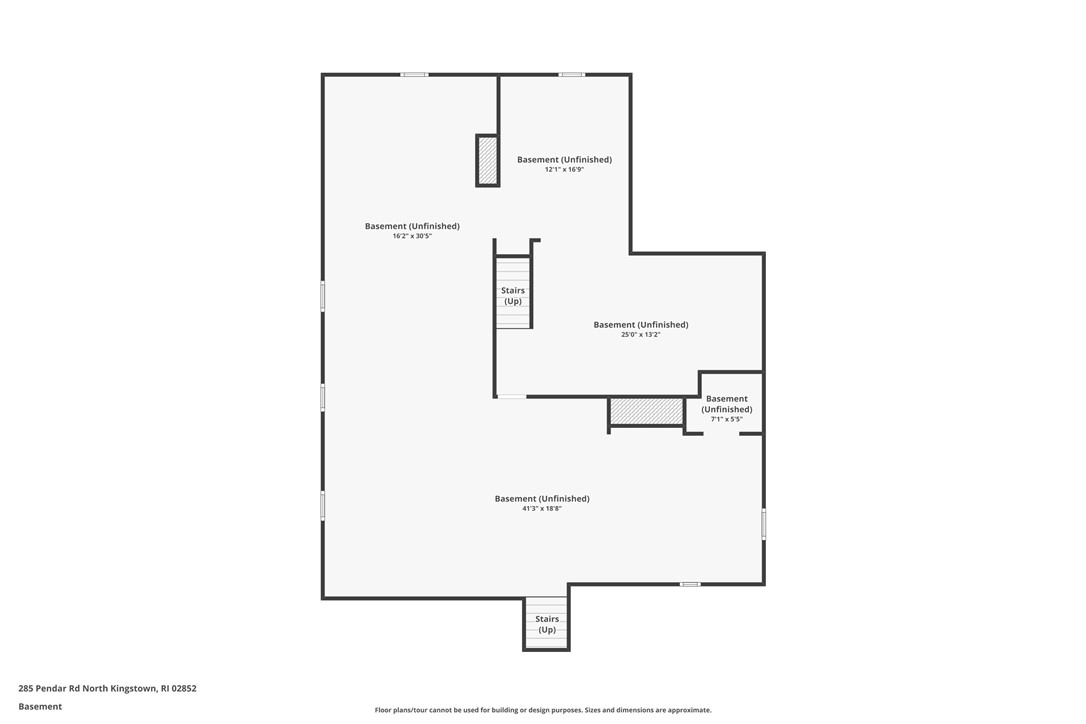 285 Pendar Road North Kingstown, RI 02852 - Photo 48 of 49 Basement floorpan
