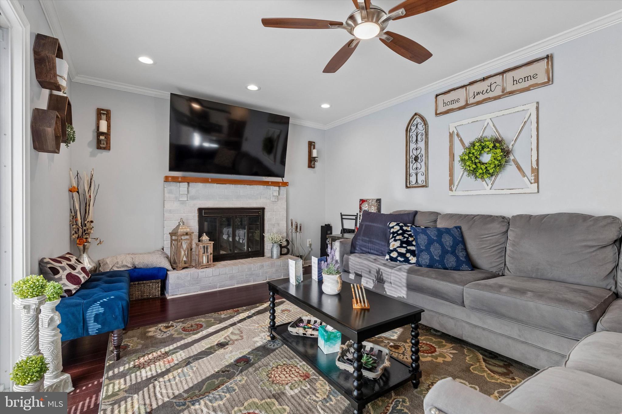 1126 Plowshare Road Blue Bell, PA 19422 - Photo 9 of 30 a living room with furniture and a fireplace