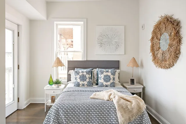 a view of city from a balcony