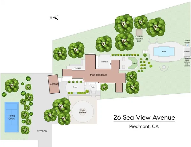 $15,000,000 | 26 Sea View Avenue, Piedmont, CA 94611