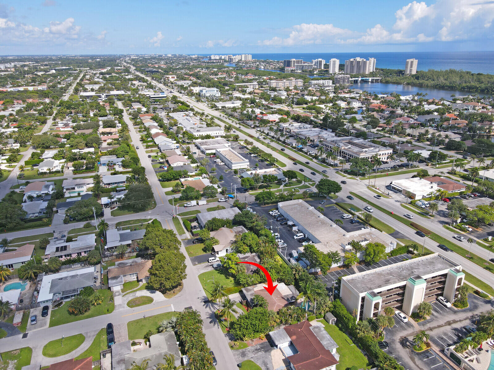 3098 Northeast 5th Avenue Boca Raton, FL 33431 - Photo 27 of 28 an aerial view of residential houses with city view