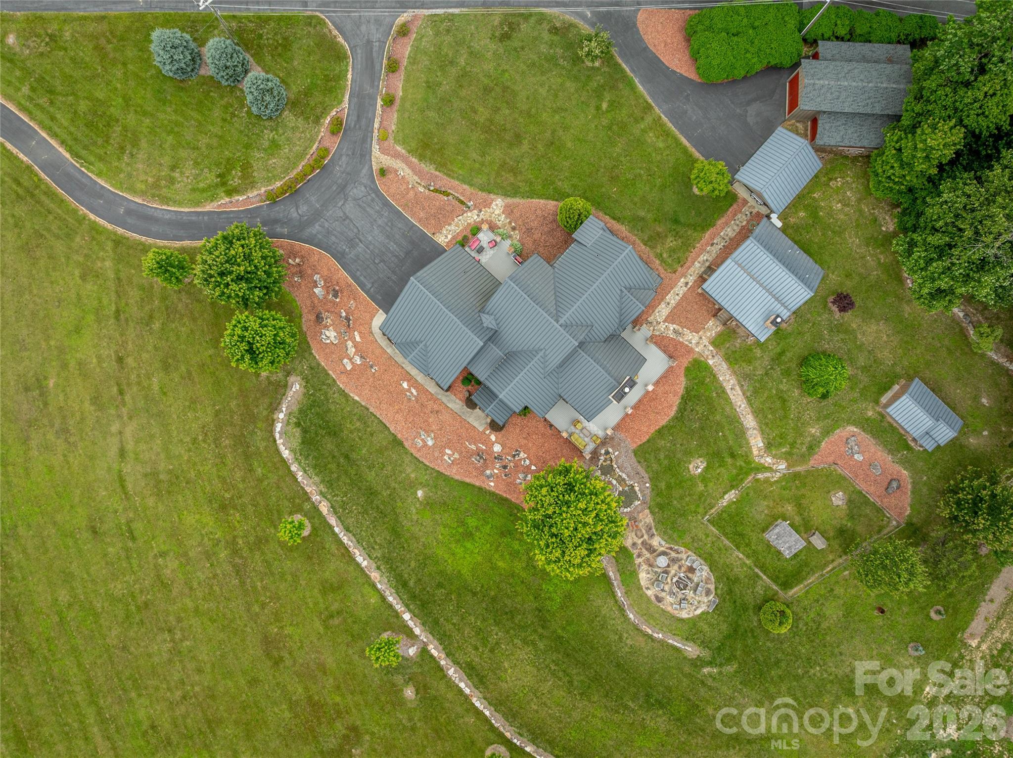 4862 Pinnacle Mountain Road Zirconia, NC 28790 - Photo 36 of 38 an aerial view of a house