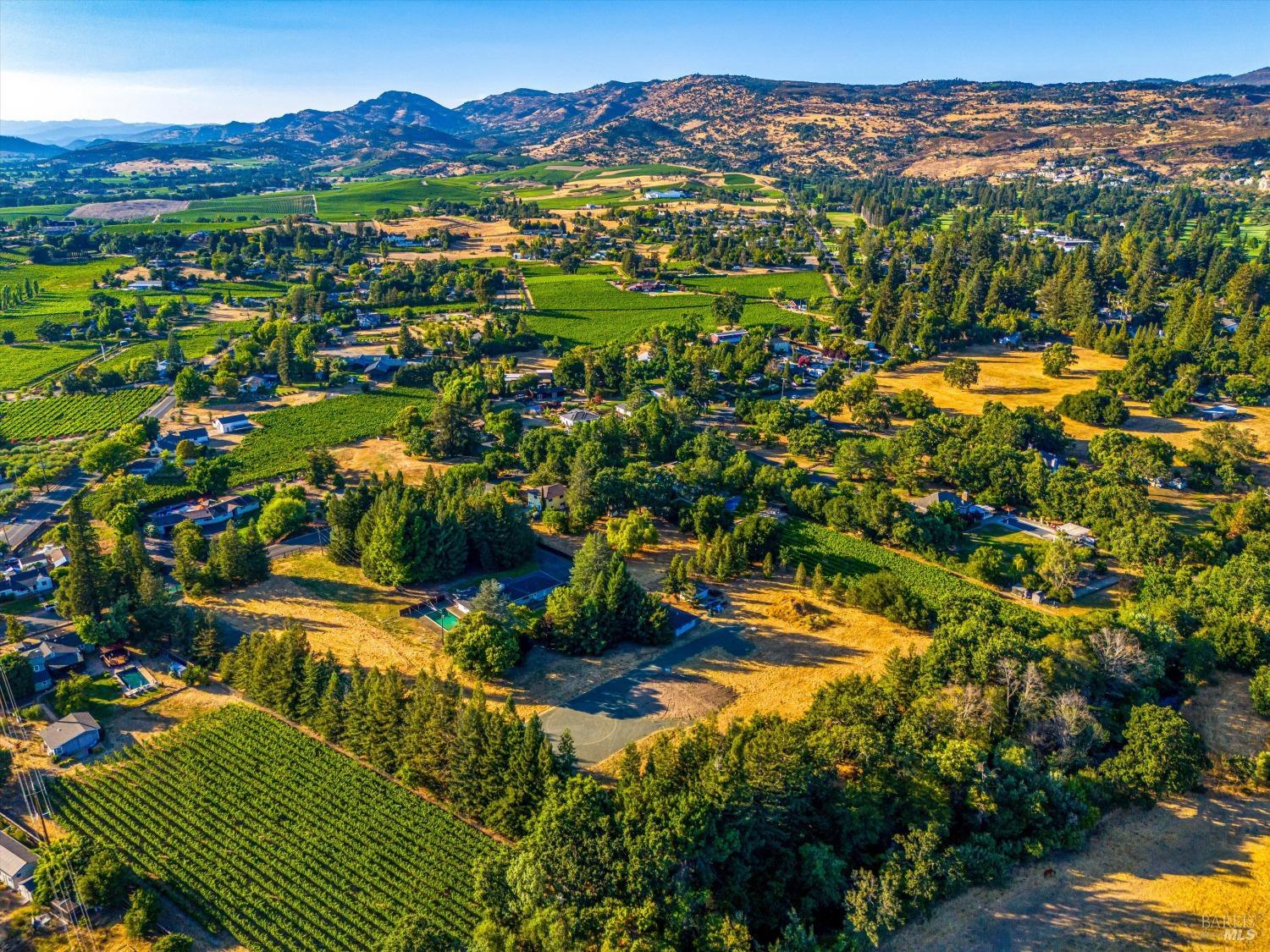 1777 McKinley Road Napa, CA 94558 - Photo 5 of 23 a view of a town with mountains in the background