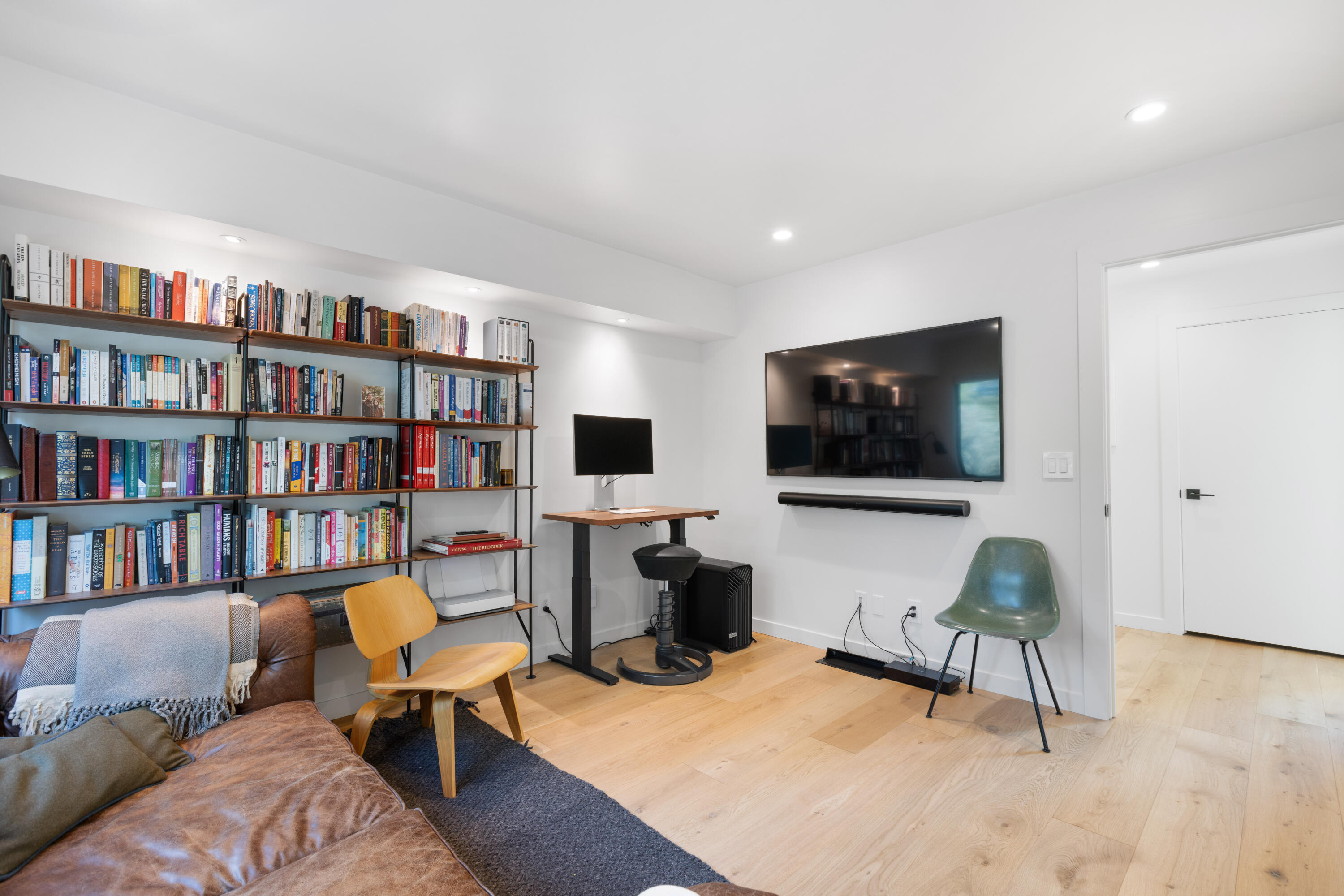 23204 Placid Road Palo Cedro, CA 96073 - Photo 38 of 71 a living room with furniture and a flat screen tv