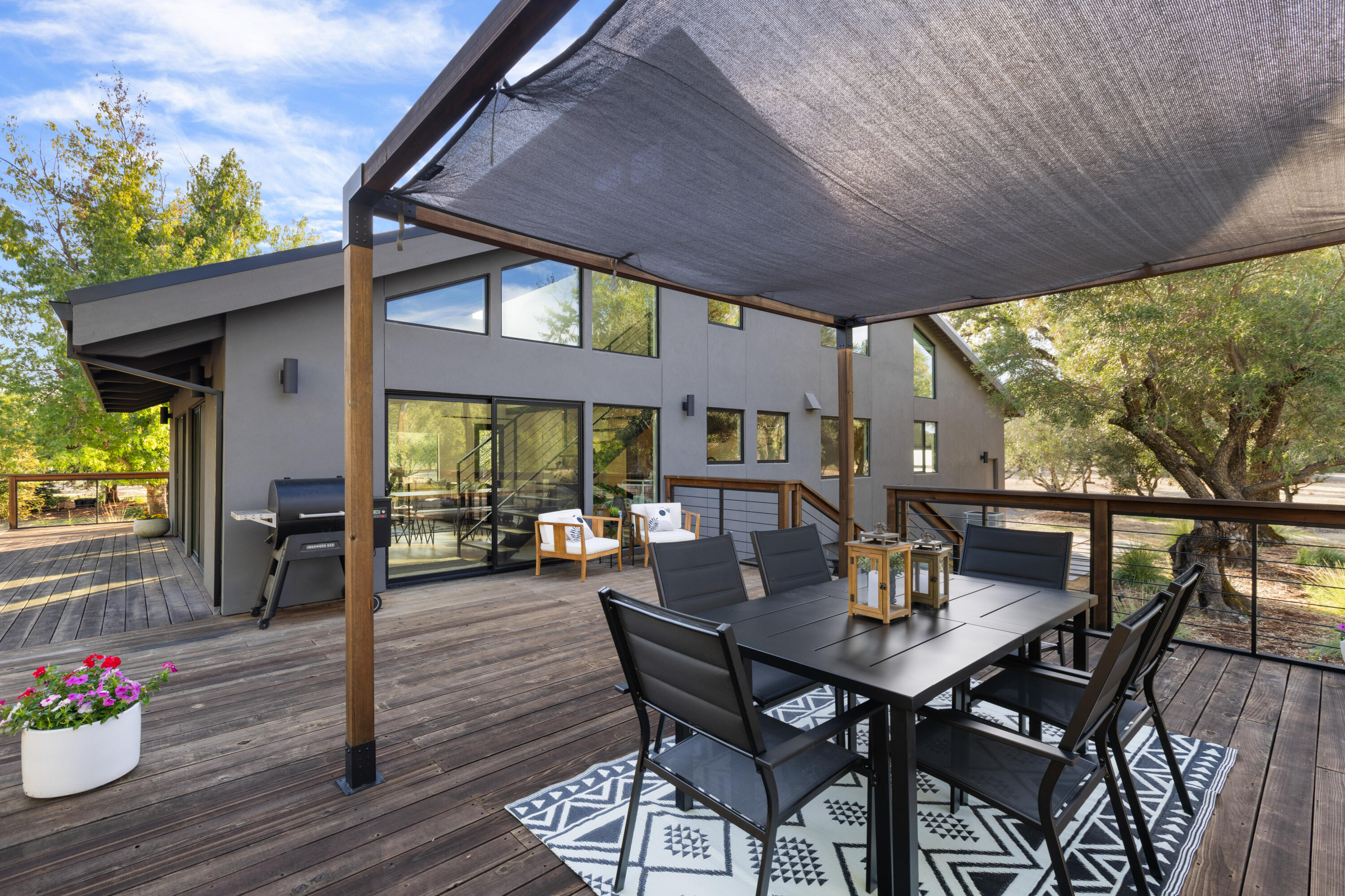 23204 Placid Road Palo Cedro, CA 96073 - Photo 45 of 71 a view of an outdoor dining space with furniture