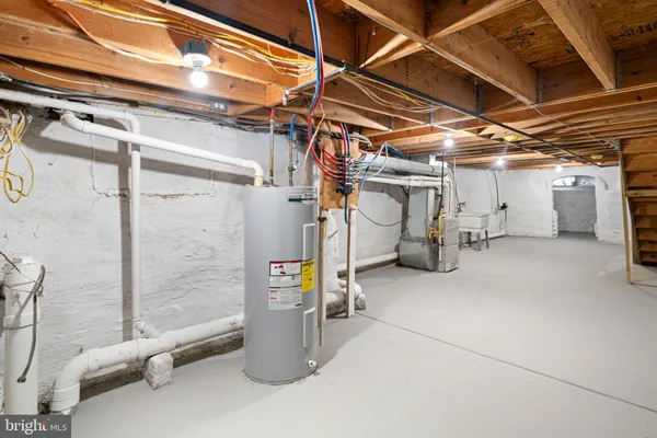 a view of water heater room