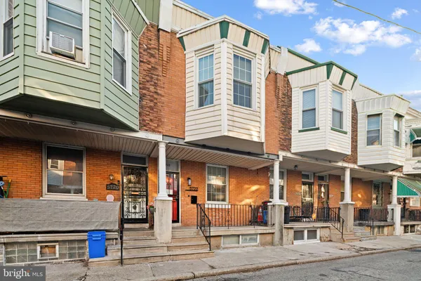 a front view of a building