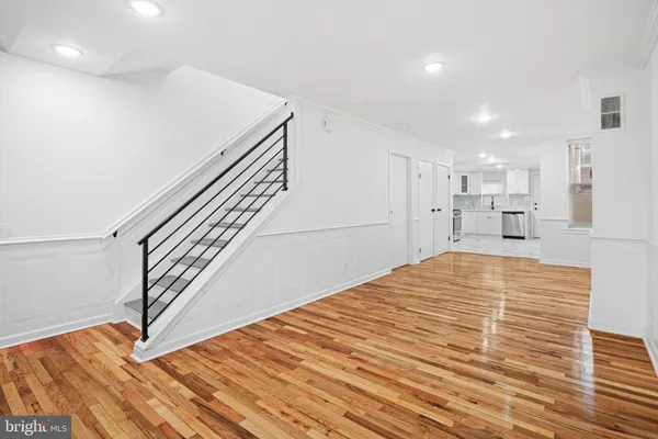 a view of kitchen and utility room