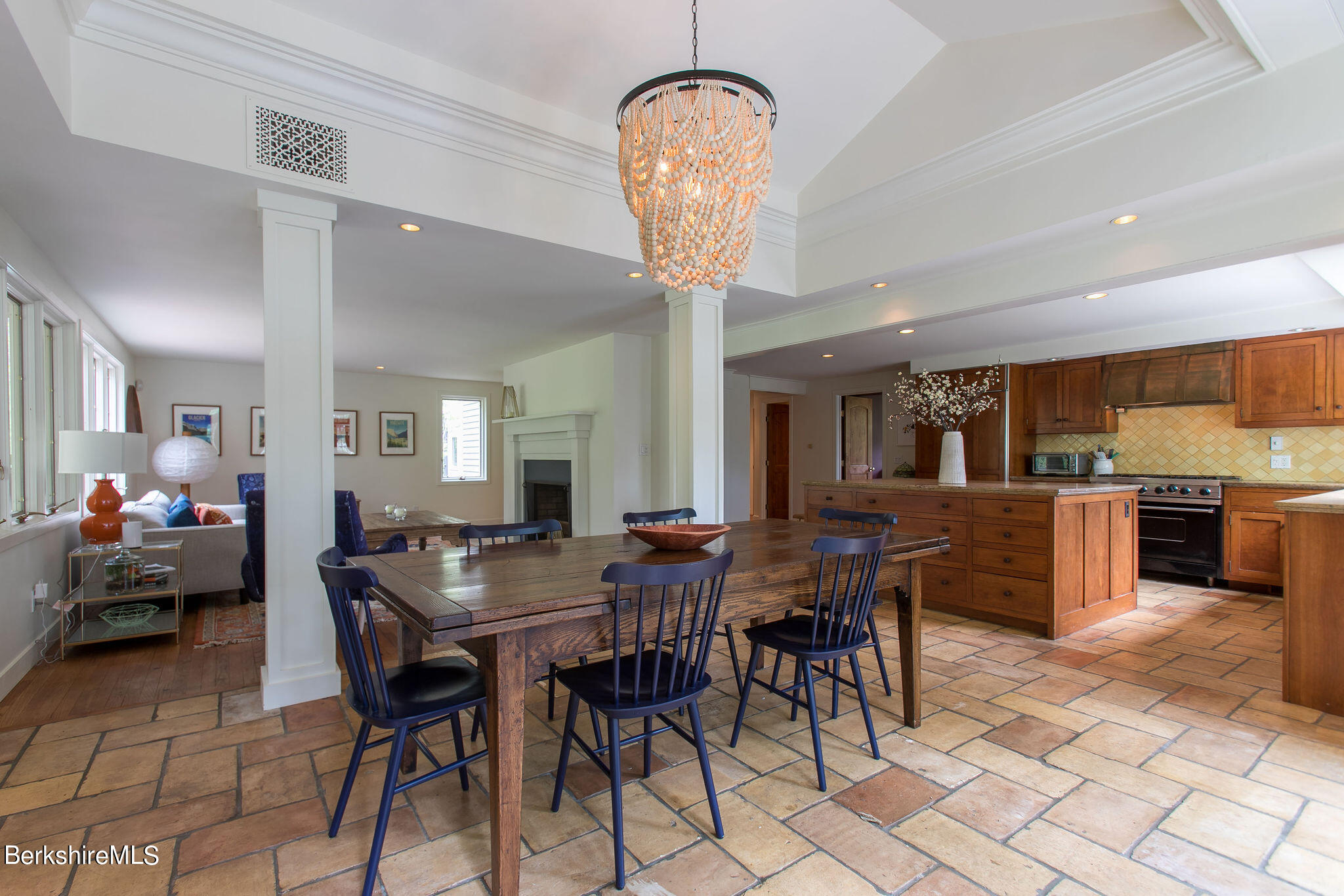 15 W Road Alford, MA 01266 - Photo 12 of 64 a view of a dining room with furniture and chandelier