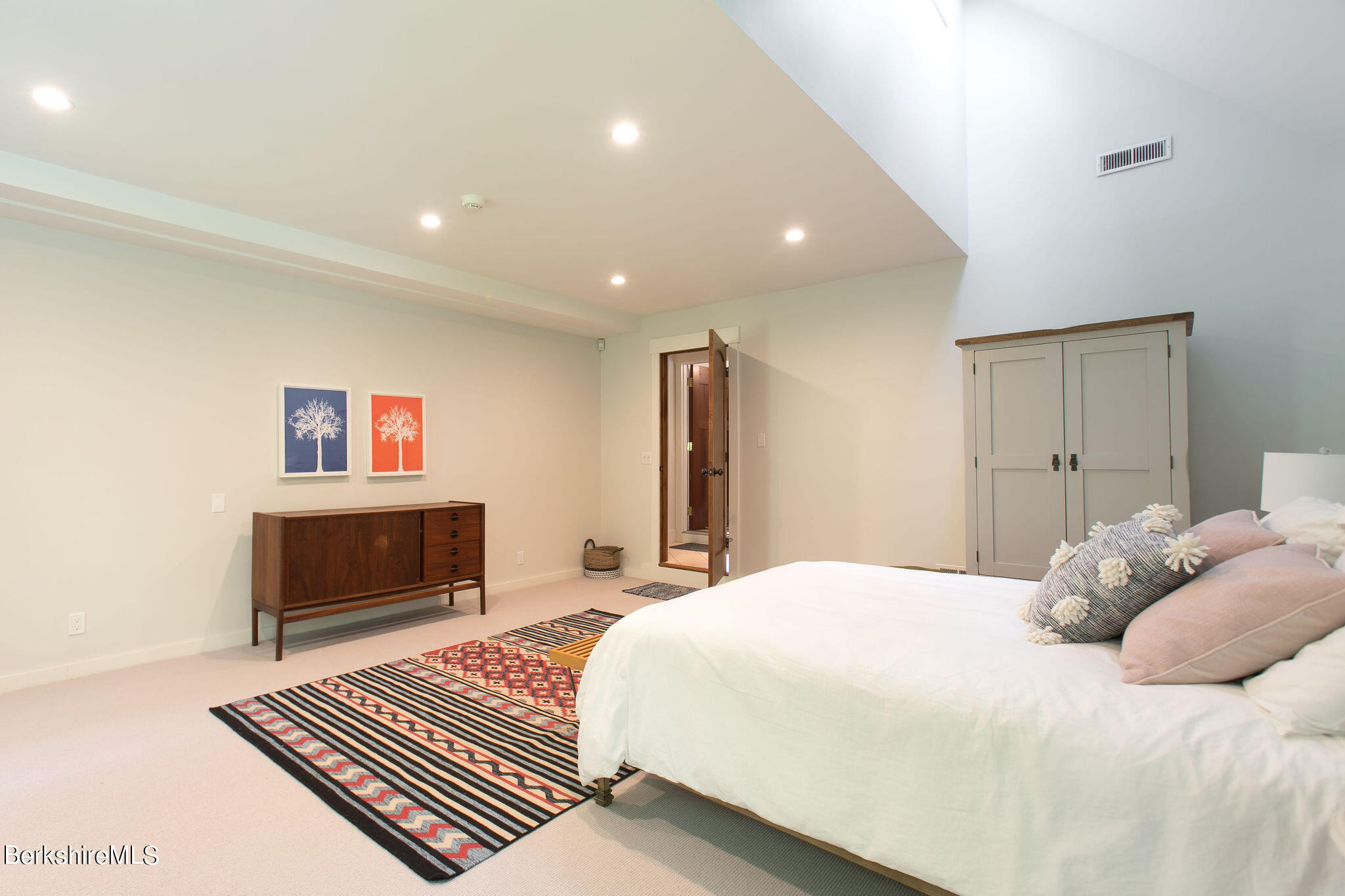 15 W Road Alford, MA 01266 - Photo 29 of 64 a bedroom with a bed and a walk in closet