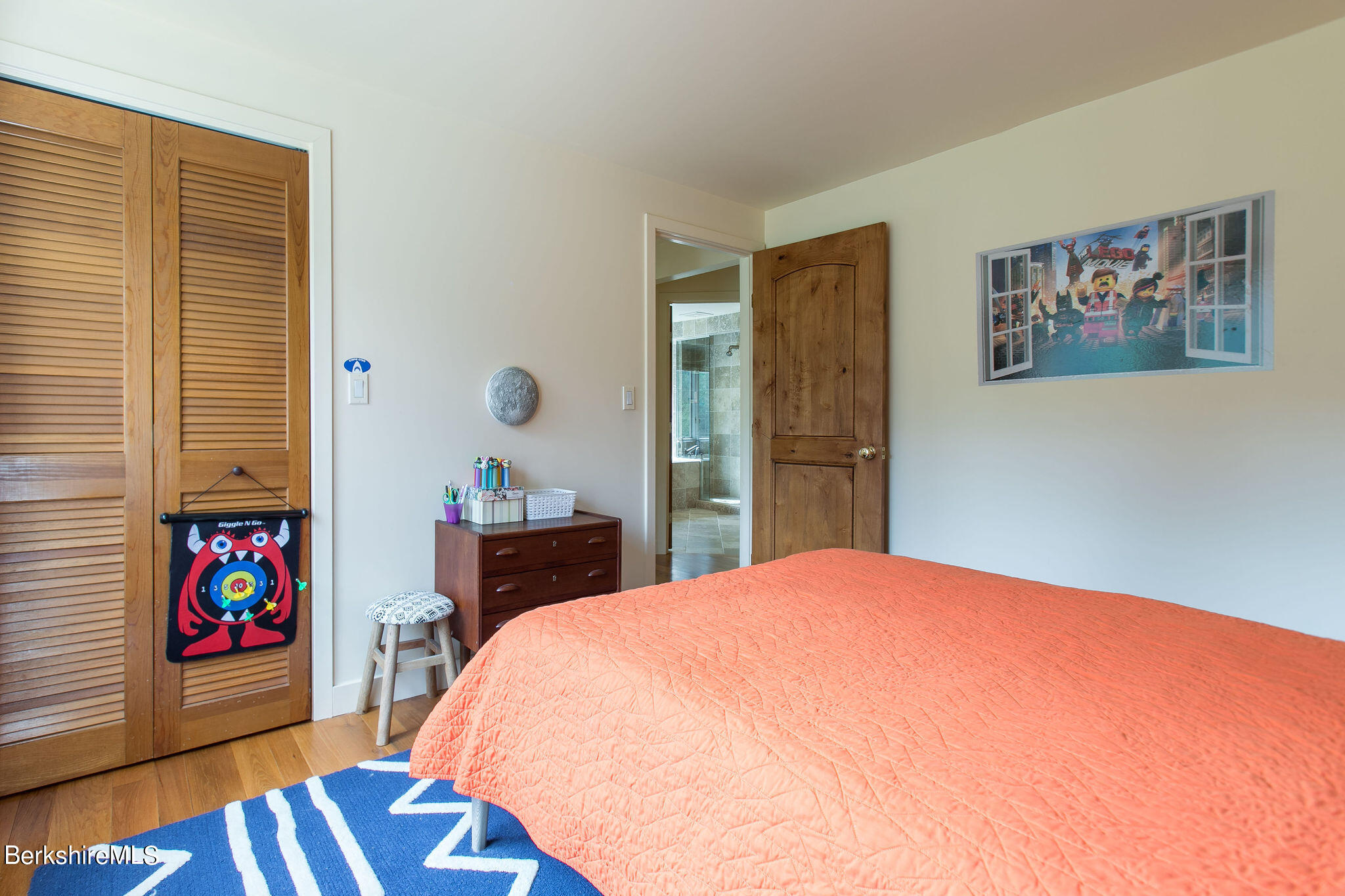 15 W Road Alford, MA 01266 - Photo 40 of 64 a bedroom with a bed and wooden floor