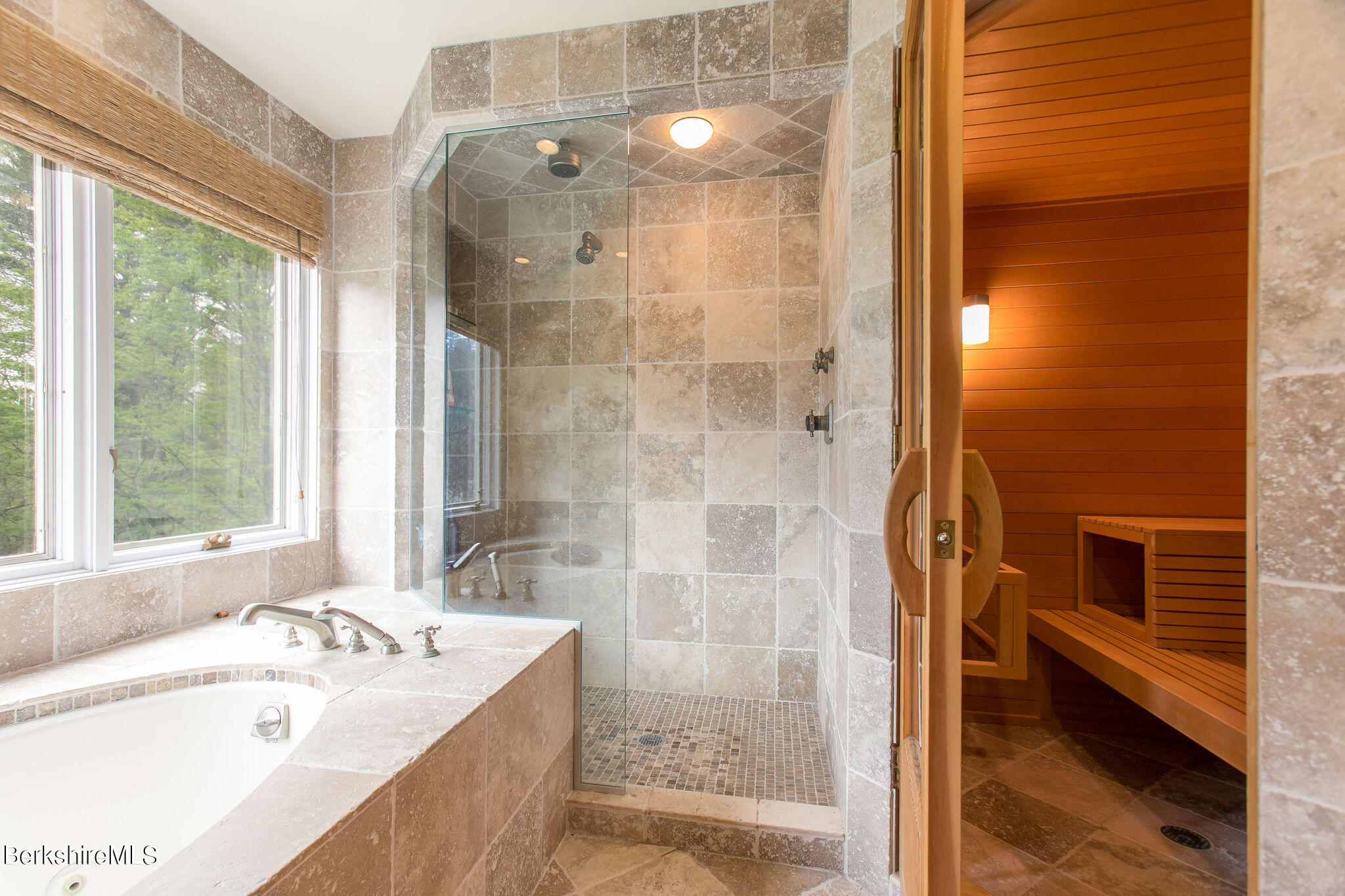 15 W Road Alford, MA 01266 - Photo 47 of 64 a bathroom with a tub shower and sink