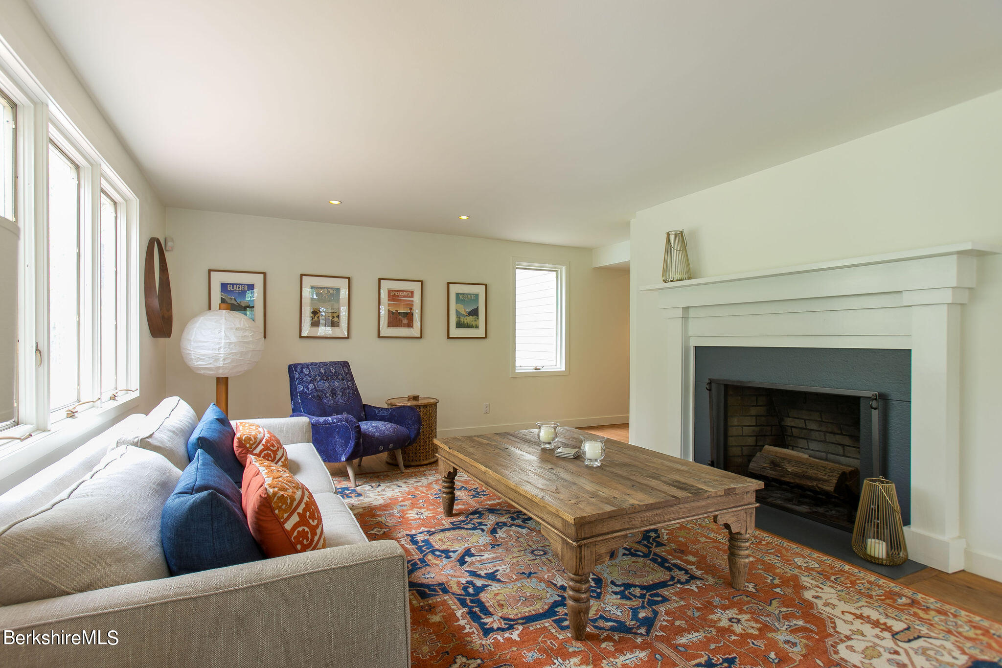 15 W Road Alford, MA 01266 - Photo 9 of 64 a living room with furniture and a fireplace