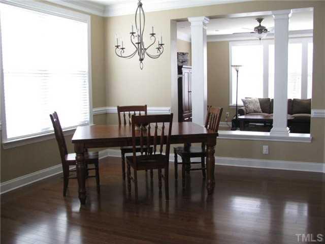 13019 Saxon Way Raleigh, NC 27613 - Photo 6 of 12 Dining Room easily flows with other areas of home!