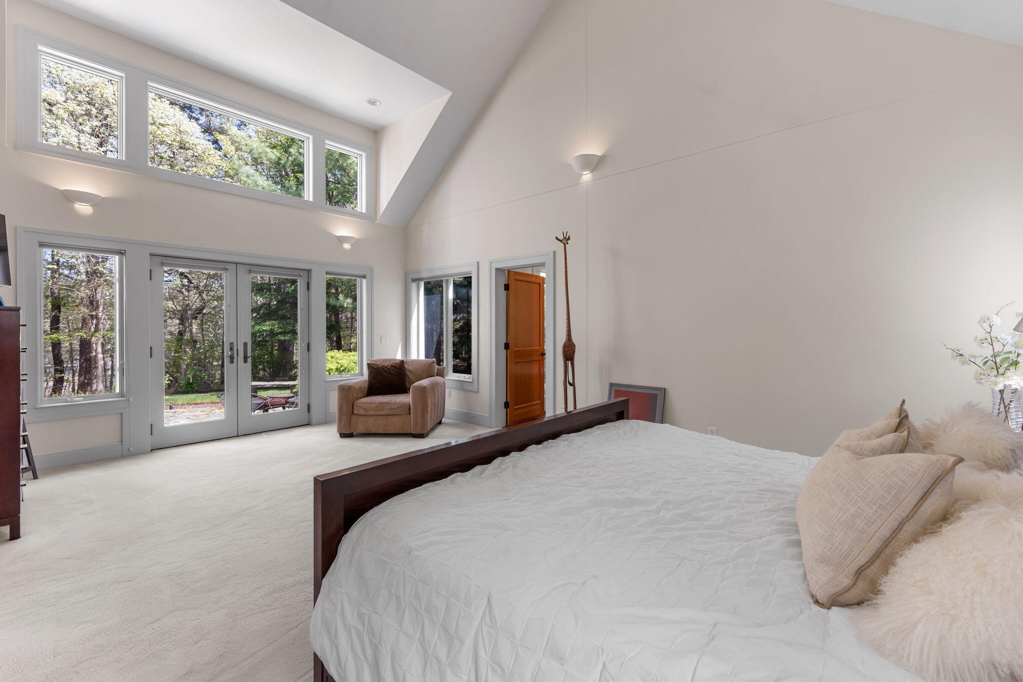 476 Baxter Neck Road Marstons Mills, MA 02648 - Photo 34 of 95 a bedroom with a large bed and a large window