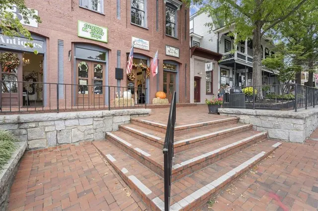 a view of a building with a outdoor space