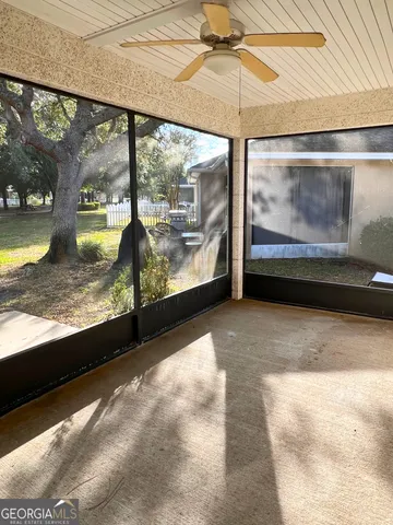 a view of a swimming pool and outdoor space