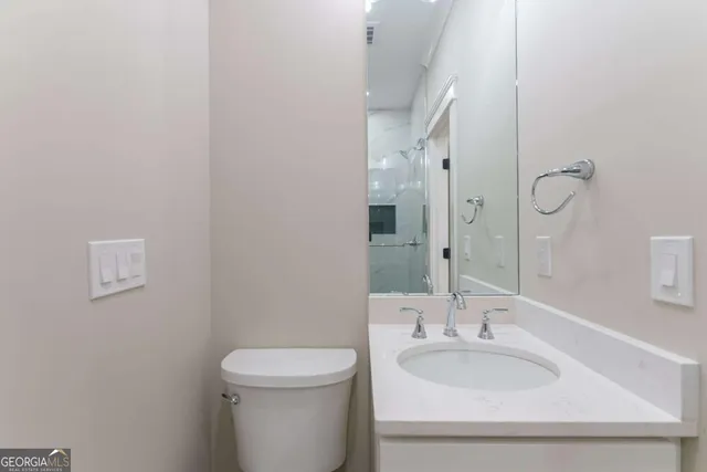 a view of a balcony with wooden floor