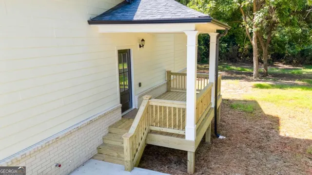 a view of a livingroom with a window
