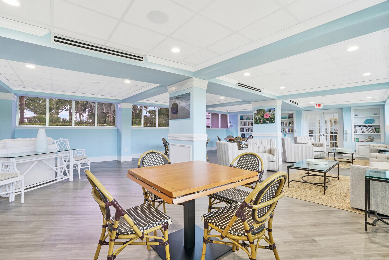 2505 South Ocean Boulevard, Unit 601 Palm Beach, FL 33480 - Photo 46 of 56 a view of a dining room with furniture and wooden floor