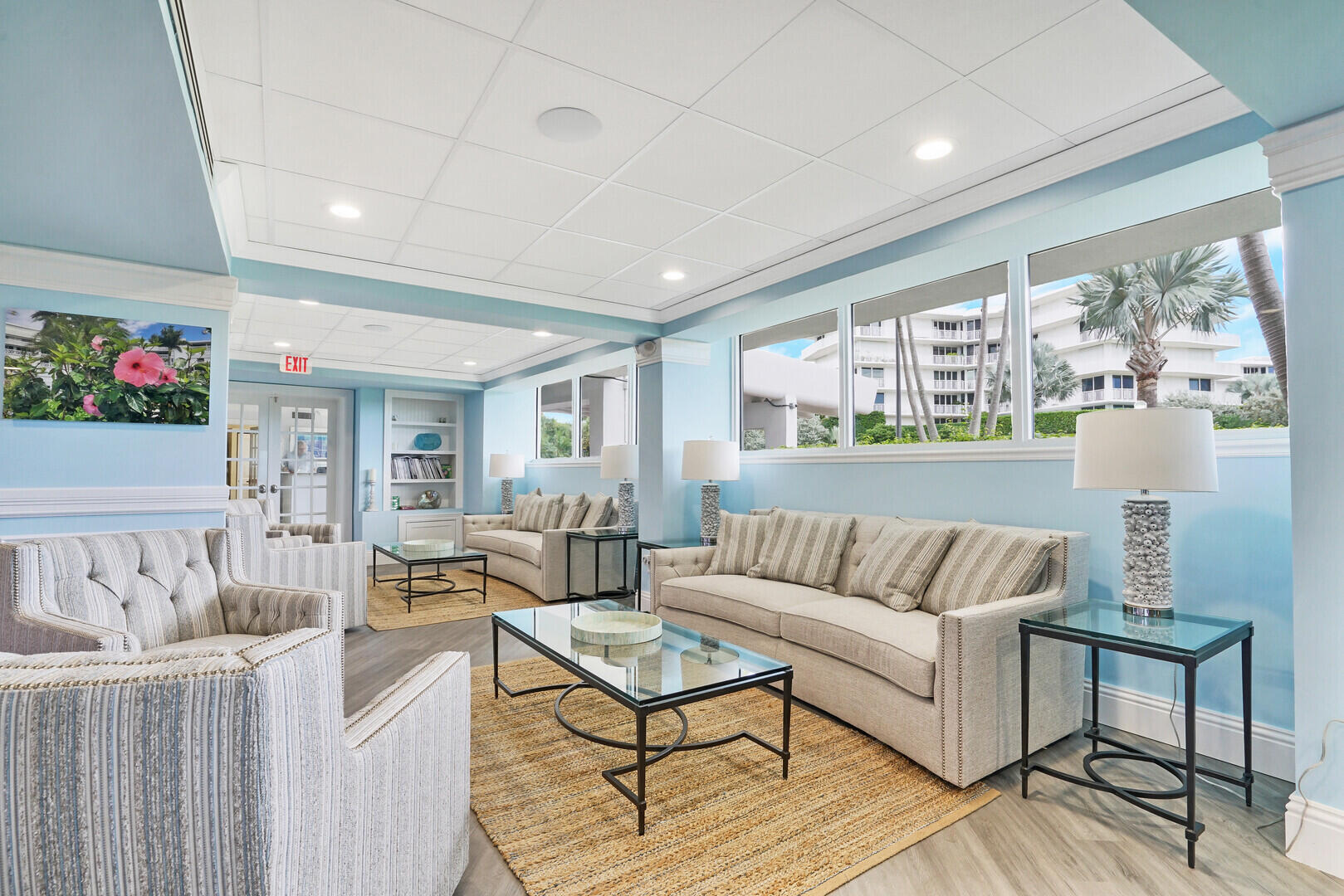 2505 South Ocean Boulevard, Unit 601 Palm Beach, FL 33480 - Photo 47 of 56 a living room with furniture and a large window