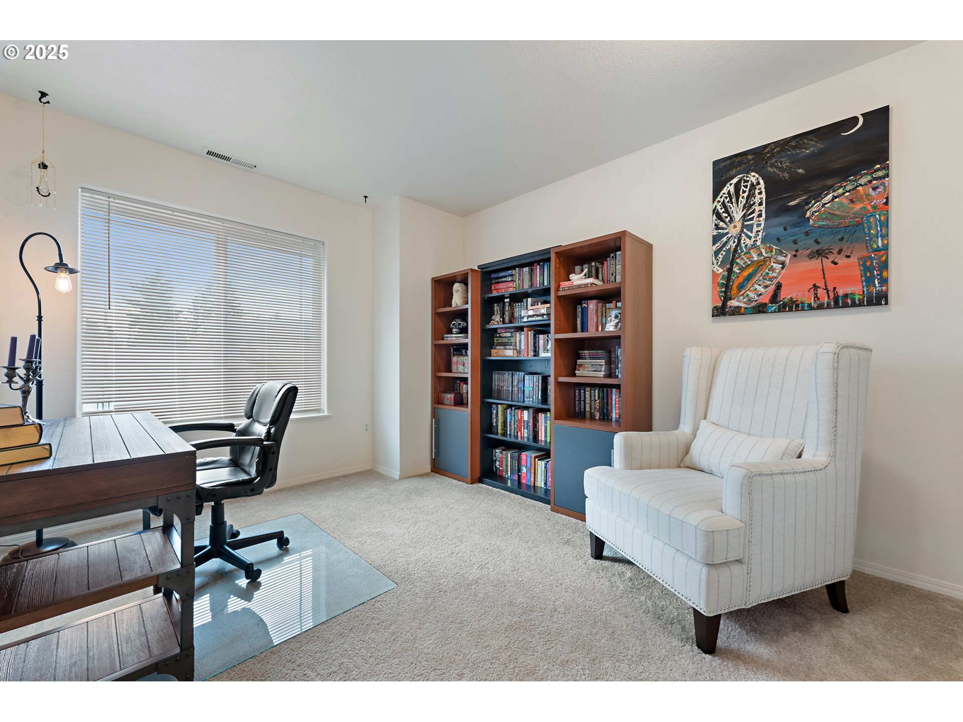 417 Harris Lane Oregon City, OR 97045 - Photo 14 of 21 a living room with furniture and a book shelf