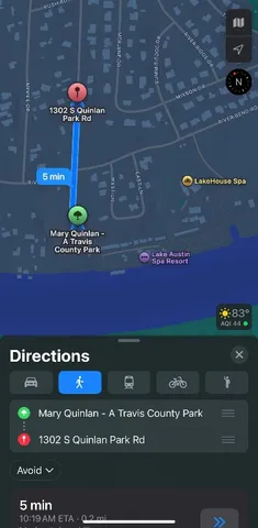 a view of backyard with green space