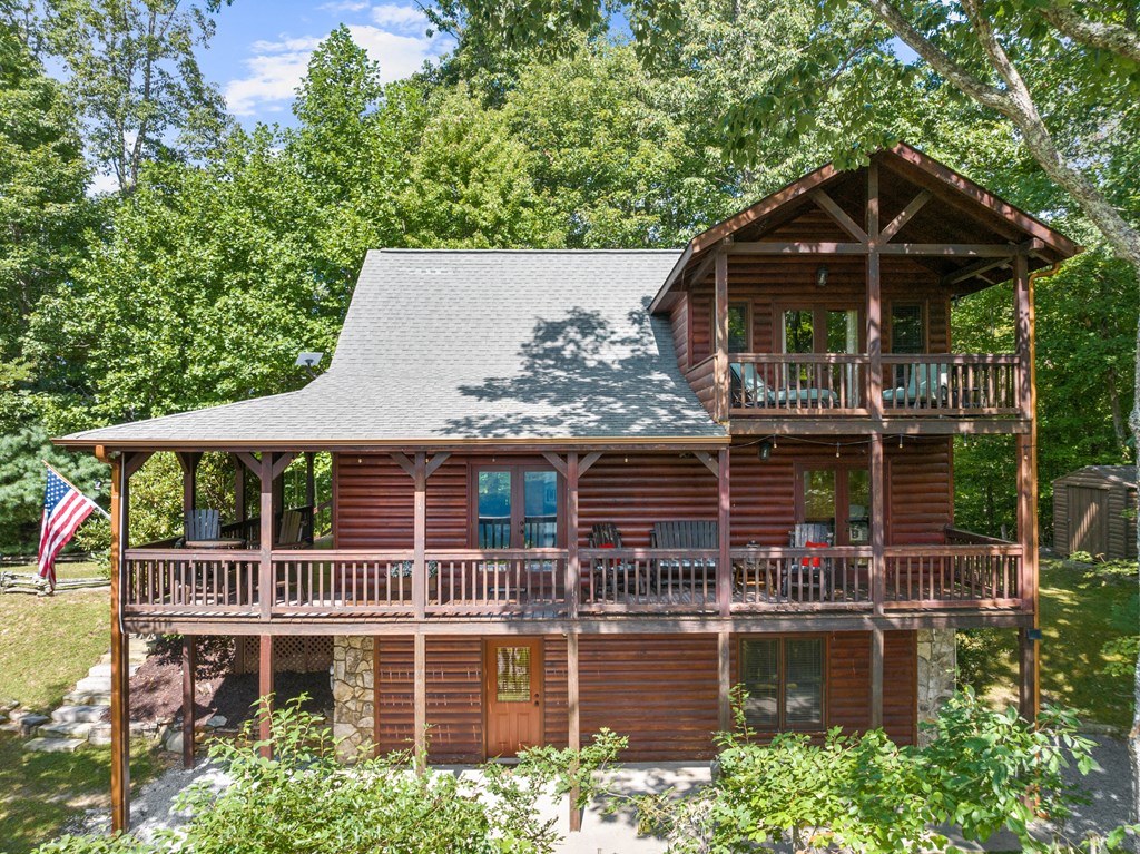 16 Enchanting Circle Morganton, GA 30560 - Photo 12 of 57 a view of a house with pool and deck