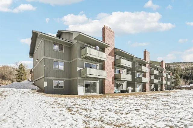 a front view of a building