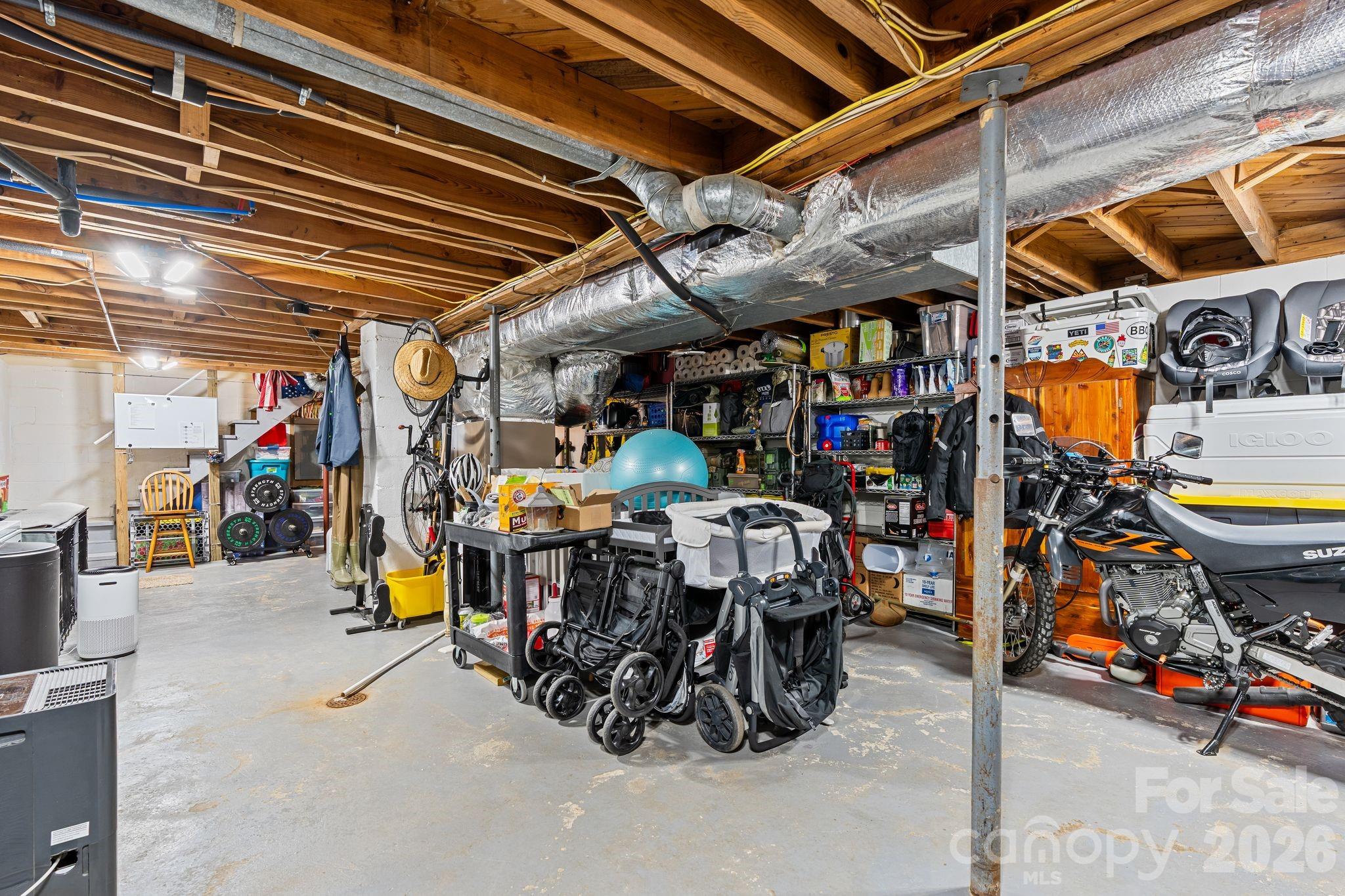 1348 Jenkins Valley Road Alexander, NC 28701 - Photo 34 of 44 a view of a storage room with a lot of stuff